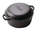 Lodge Manufacturing L8DD3, Cast Iron Dutch Oven, 5 Quart, Made In USA
