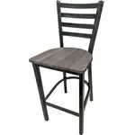 Oak Street BM-234R-BW, Bar Stool, Indoor