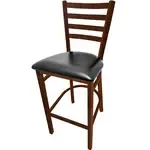 Oak Street , BM-234W-DW-BLK, Bar Stool, Indoor