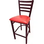 Oak Street BM-234W-MH-RED, Bar Stool, Indoor