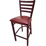Oak Street BM-234W-MH-WINE, Bar Stool, Indoor
