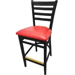 Oak Street WB101BLK-RED, Bar Stool, Indoor