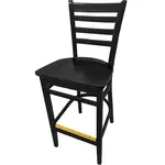 Oak Street WB101BLK-WB, Bar Stool, Indoor
