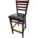 Oak Street , WB101MH-BLK, Bar Stool, Indoor