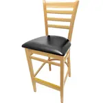 Oak Street , WB101NT-BLK, Bar Stool, Indoor
