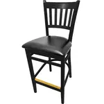 Oak Street WB102BLK-BLK, Bar Stool, Indoor