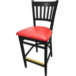 Oak Street WB102BLK-RED, Bar Stool, Indoor