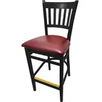 Oak Street , WB102BLK-WINE, Bar Stool, Indoor