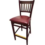 Oak Street WB102MH-WINE, Bar Stool, Indoor
