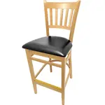 Oak Street , WB102NT-BLK, Bar Stool, Indoor