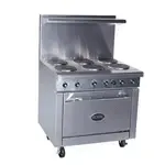 Royal Range of California RRE-4GT12, Range, 36" Restaurant, Electric