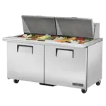 True Manufacturing TSSU-60-24M-B-ST-HC, Refrigerated Counter, Mega Top Sandwich / Salad Unit