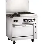 Vulcan 36S-2B24CBP, Range, 36" Restaurant, Gas, 2 Burners