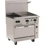 Vulcan 36S-2B24GT, Range, 36" Restaurant, Gas, 2 Burners