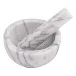 Winco , MPS-42W, Marble Mortar and Pestle Set
