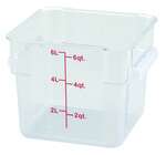 Winco , PCSC-6C, Square Food Storage Containers