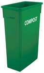 Winco , PTC-23GRC, Recycling Receptacle / Container, Plastic