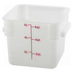 Winco , PTSC-6, Square Food Storage Containers